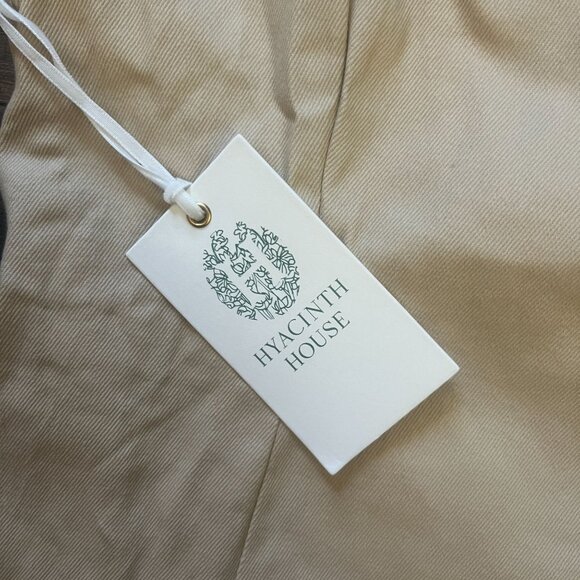 Hyacinth House Tuckernuck Size XL Beige Sand Front Zip Denim Mini Dress NWT - Picture 9 of 9